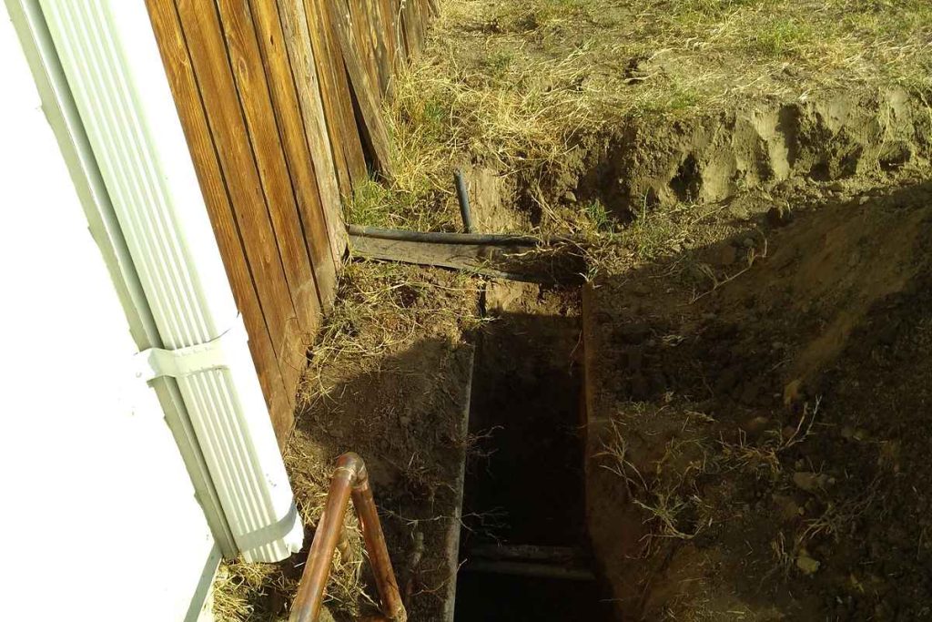 Water line pressure tested at the exterior wall