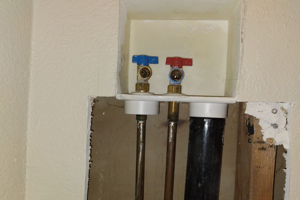 Washer box valves fitted during a supply line replacement